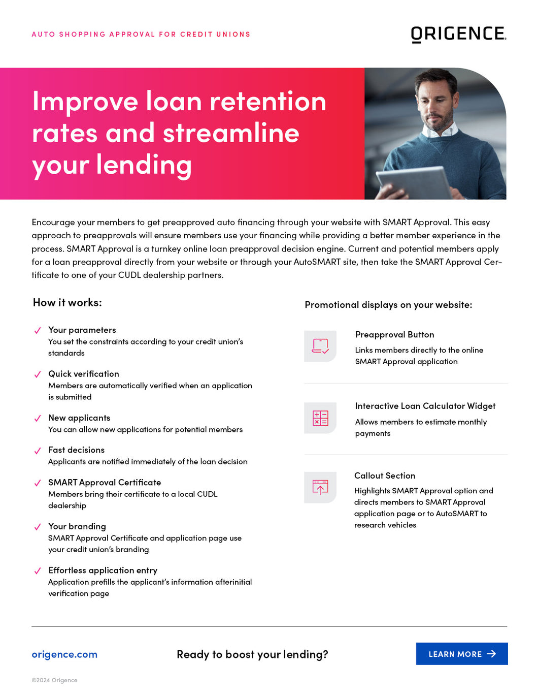 SMART Approval Overview Sales Sheet (Credit Unions)