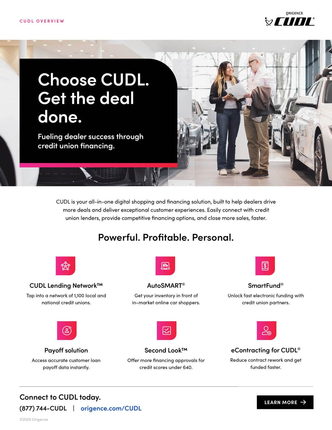 CUDL Dealer Overview | Product Sheet
