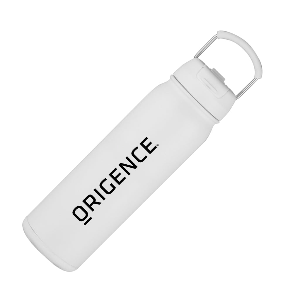 Origence White Fountain Water Bottle