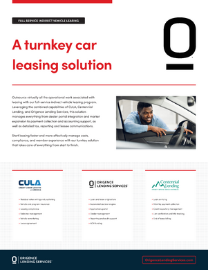 Origence Lending Services | Leasing Solution