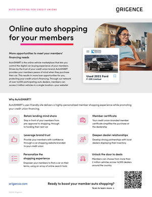 Auto Shopping Overview Sales Sheet (Credit Unions)