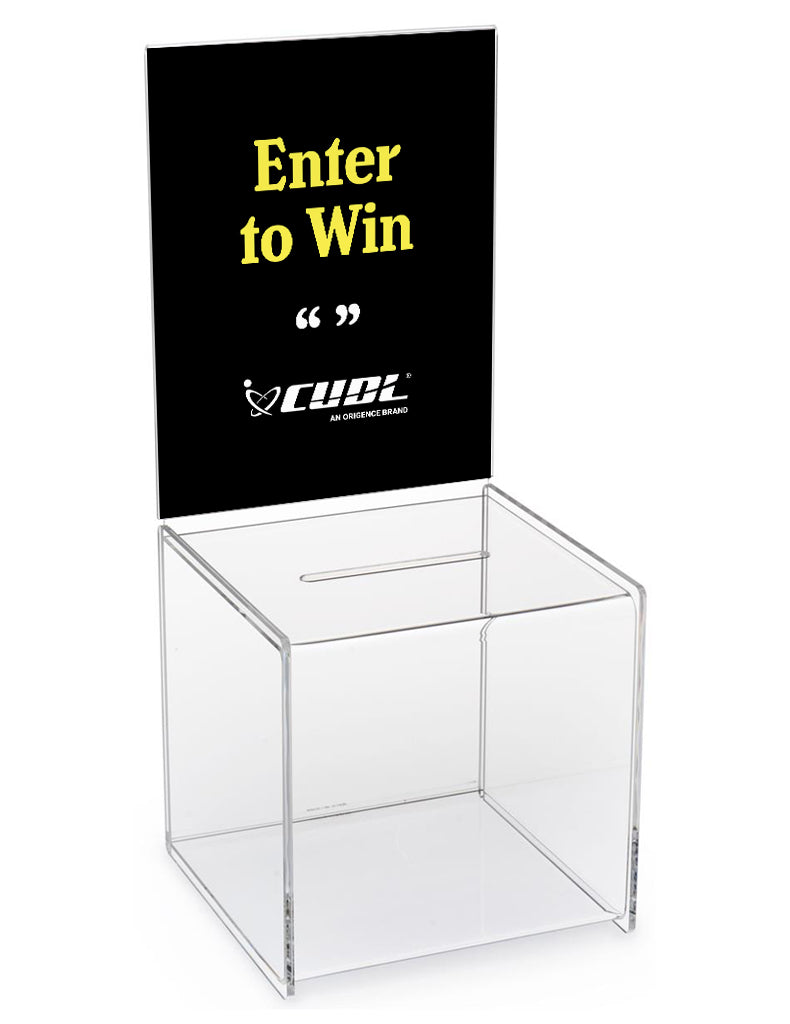 CUDL - Acrylic Raffle Box with Insert