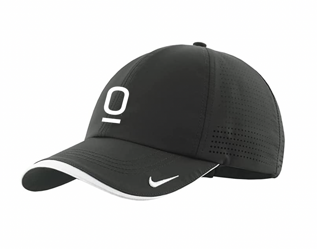 Origence Baseball Cap (Black w/white stripe)